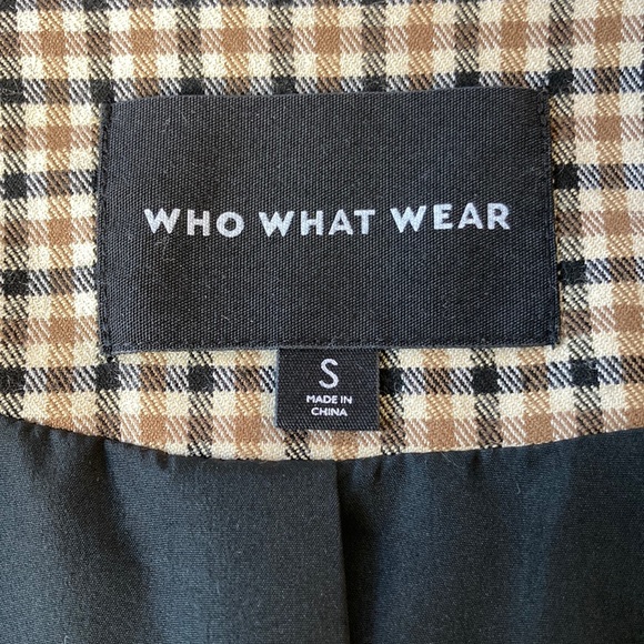 Who What Wear Houndstooth Bomber Jacket - Picture 10 of 13